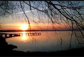 Закат на озере Плещеево