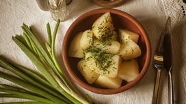 Картофель отварной с маслом