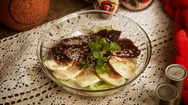 Свекла с моцареллой