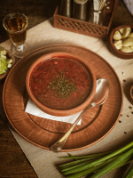 Борщ монастырский с фасолью Борщ монастырский с фасолью