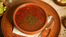 Борщ монастырский с фасолью