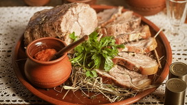 Свинина в сене